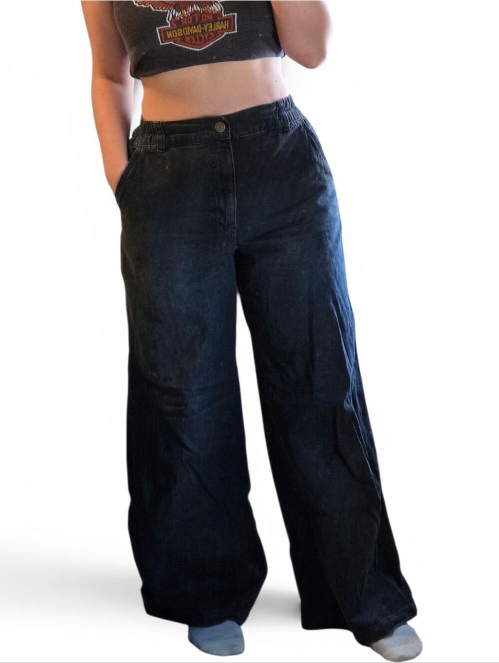 Garage Black Denim Pants